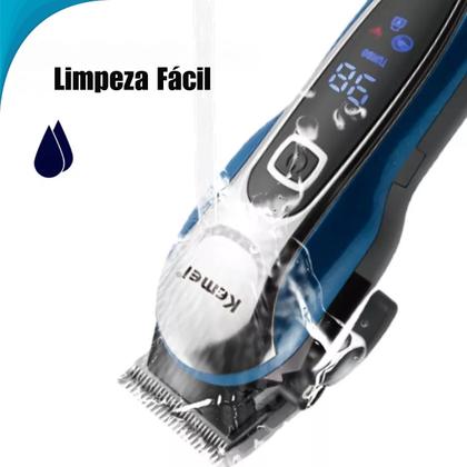 Imagem de Maquininha de Cabelo Barba Recarregável USB Motor Forte Edição Limitada