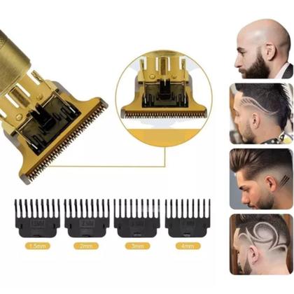Imagem de Maquininha Dragão Dourada para Barba e Bigode Perfeitos