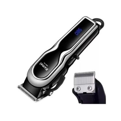 Imagem de Maquininha Maquina de Cortar Cabelo Profissional s/Fio KM119 Led Indicador