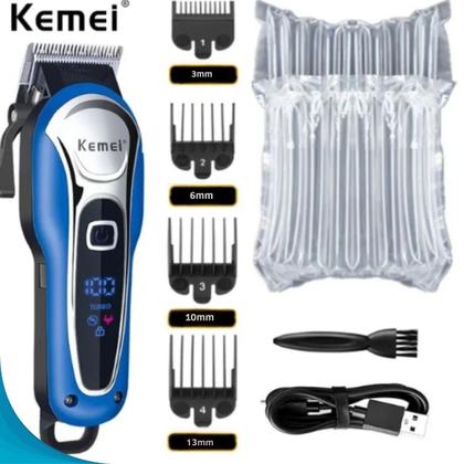 Imagem de Maquininha para Pet Cabelo Barba Profissional Dourado Recarregável USB