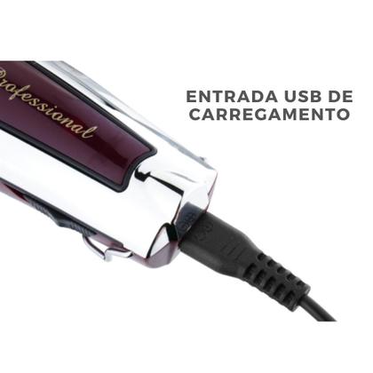 Imagem de Maquininha Profissional Acabamento P/ Barbearia Kemei 9163