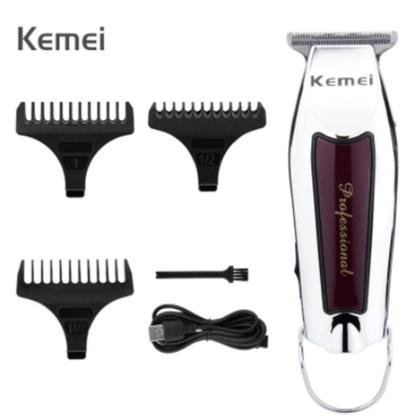 Imagem de Maquininha Profissional Acabamento P/ Barbearia Kemei KM9163