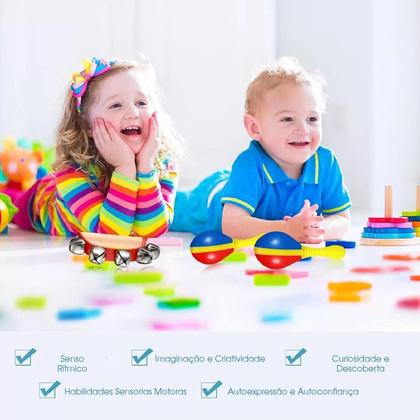 Imagem de Maraca de plastico pequena infantil colorida unidade