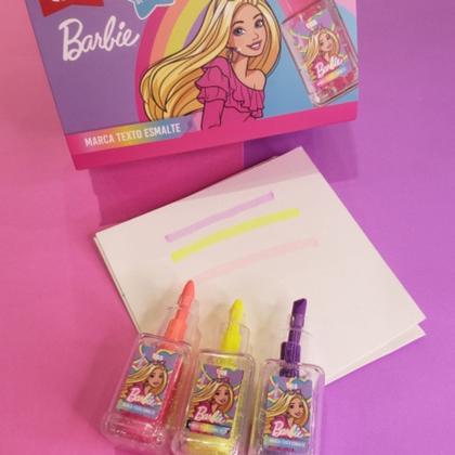 Imagem de Marca texto barbie formato de esmalte neon - sortido - tris