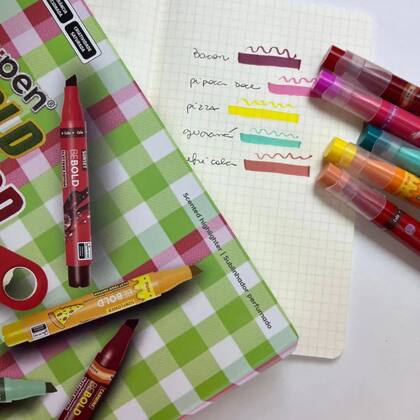 Imagem de Marca texto be bold fast food edition - 5 cores - newpen