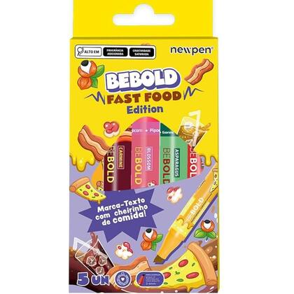 Imagem de Marca texto be bold fast food edition - 5 cores - newpen