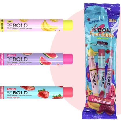 Imagem de Marca Texto Be Bold Fruit Edition - Picolé - 3un - Newpen