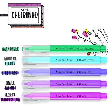 Imagem de Marca Texto FABER CASTELL Grifpen Marcador Cheirinho 5 Cores