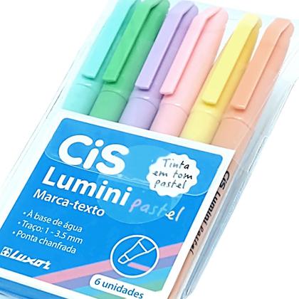 Imagem de Marca Texto Lumini Pastel CiS - 6 Cores