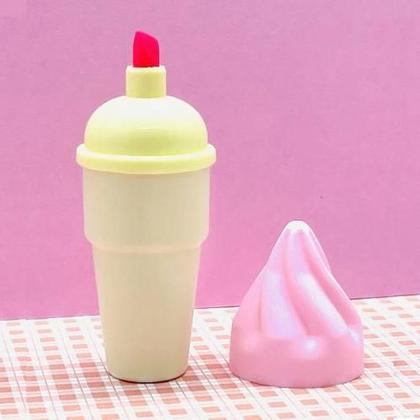 Imagem de Marca Texto Sorvetinho Tons Pastéis Fofo Kit 6 Uni