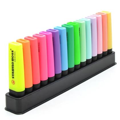 Imagem de Marca Texto Stabilo Boss 19 Cores NOVAS CORES Lettering
