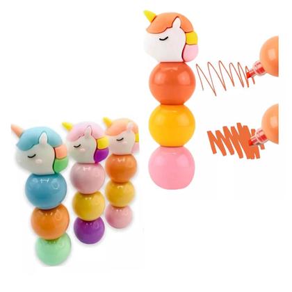 Imagem de Marca-texto Unicórnio 3 Cores Tons Pastel