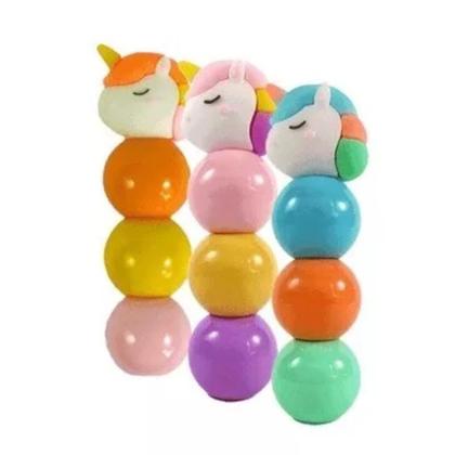 Imagem de Marca-texto Unicórnio 3 Cores Tons Pastel