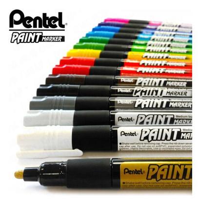Imagem de Marcador AMARELO Pentel Permanente Paint Marker - MMP20-GO