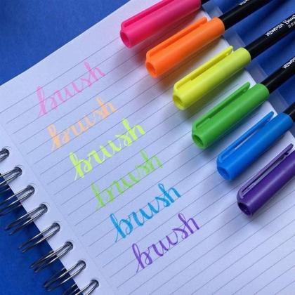 Imagem de Marcador Artistico - Cis Brush Neon - 6 Cores