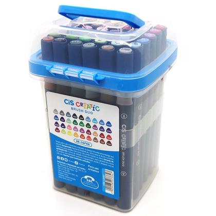 Imagem de Marcador Artístico CiS Criatic Brush Duo - 36 Cores
