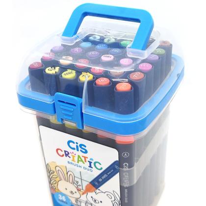 Imagem de Marcador Artístico CiS Criatic Brush Duo - 36 Cores