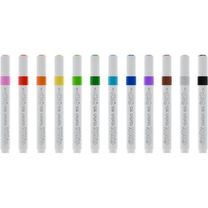 Imagem de Marcador Artístico CIS Criatic Infantil 12 Cores com Estojo