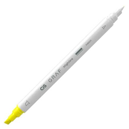 Imagem de Marcador Artístico Cis Graf Highline 2 Pontas com 6 Cores Neon - CiS