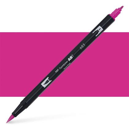 Imagem de Marcador Artístico Dual Brush Tombow 685 Deep Magenta