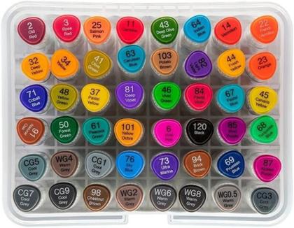 Imagem de Marcador artístico evoke dual marker estojo 48 cores brw dm4800