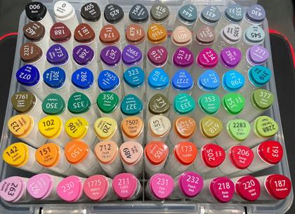 Imagem de Marcador artístico Evoke dual marker estojo com 80 cores