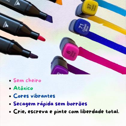 Imagem de Marcador Canetinha Para Colorir Touch 48 Cores Ponta Dupla