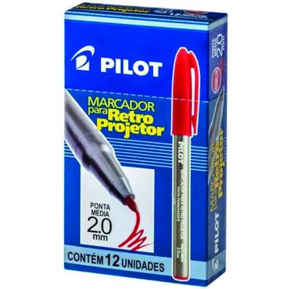 Marcador CD/DVD retro Pilot 2.0 verm c/12 ref 1430009V Imagem de Marcador CD/DVD retro Pilot 2.0 verm c/12 ref 1430009V