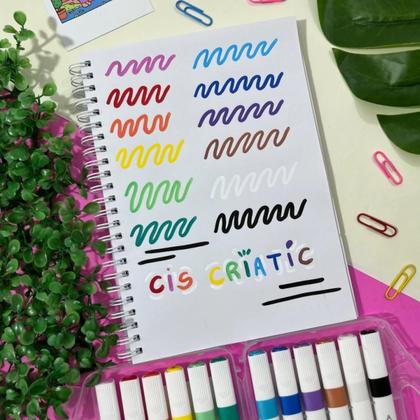 Imagem de Marcador Criativo Infantil Criatic Estojo 12 Cores Cis