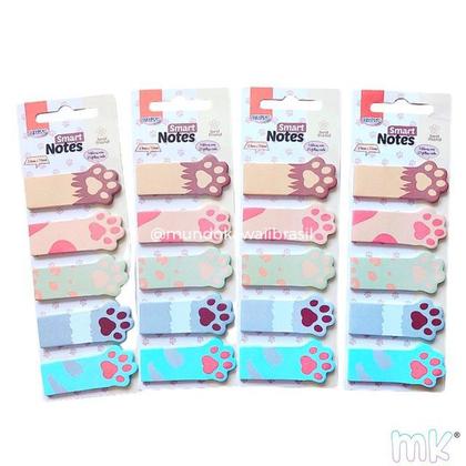 Imagem de Marcador de Páginas Adesivo Smart Notes Funny 125 fls 5 modelos Patinhas Animais - BRW