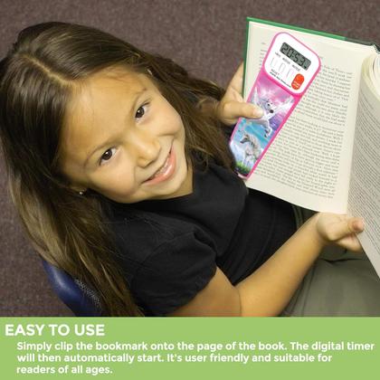 Imagem de Marcador digital Mark-My-Time Reading Timer Kids 3D Horses