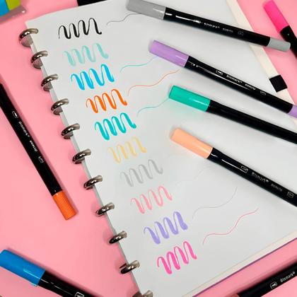 Imagem de Marcador Dualtip Tons Pastel com 10 Unidades - Bismark