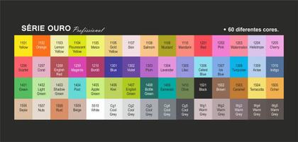 Imagem de Marcador Magic-Color Série Ouro 6 Cores da Moda 404-O