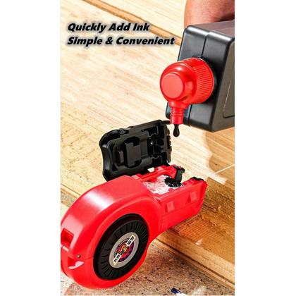 Imagem de Marcador Manual De Tinta Para Carpinteiro Com 50M De Linhas De Giz Para Marcação