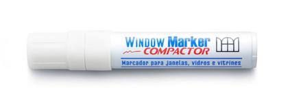 Imagem de Marcador Para Vidro Window Branco Compactor