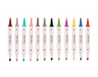 Imagem de Marcador Permanente Criativo Flow Com 12 Cores Cis