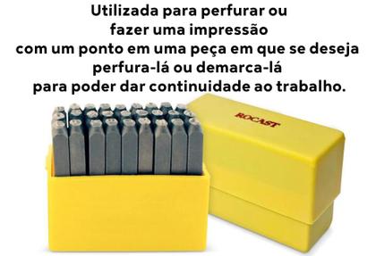 Imagem de Marcador Punção Alfabeto 12.50 Mm Com 27 Peças