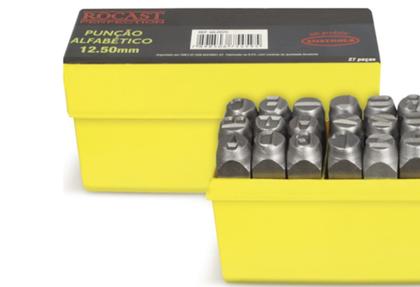 Imagem de Marcador Punção Alfabeto 12.50 Mm Com 27 Peças