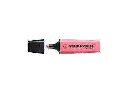Imagem de Marcador Stabilo Boss Pastel 70/150 Rosa Cerezo Cerejeira - Caneta Marca Texto