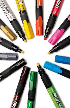 Imagem de Marcador VIOLETA Pentel Permanente Paint Marker - MMP20-VO