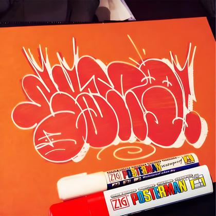 Imagem de Marcador Zig Posterman Big Broad Kuretake Escolha a Cor