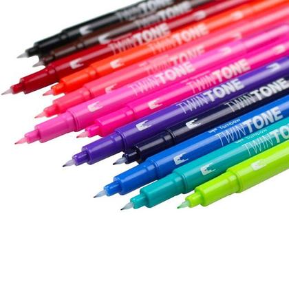 Imagem de Marcadores Ponta Dupla TwinTone - Tombow / WX Gift