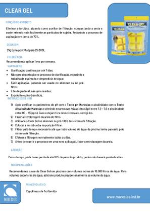 Imagem de Maresias Clear Gel 4x25g Super Clarificante Decantador 100g