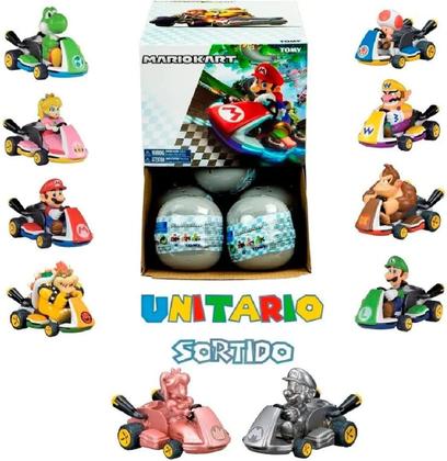 Imagem de Mario Kart Figura Pullback Surpresa Fun Divirta-se F0082-9