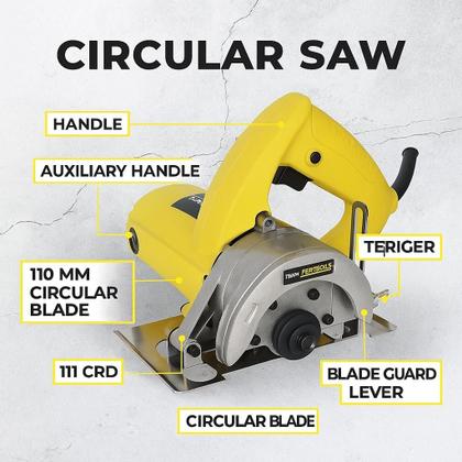 Imagem de Markita Serra Circular 127V 1100W com Disco 110mm  Potente, Compacta e Precisa para Construção