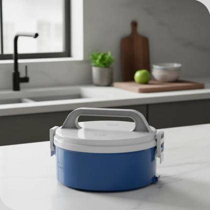 Imagem de Marmita 1,5l Tampa e Trava Microondas Alça Sem Divisória Soprano