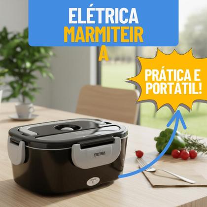 Imagem de Marmita Elétrica Bivolt Portátil  Kit Com Bolsa Térmica  Aquecer Almoço Comida Trabalho Rua