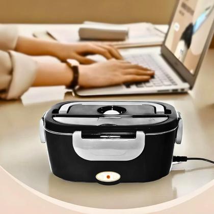 Imagem de Marmita Elétrica Portátil Bivolt Aquecimento Rápido no Veículo, Seguro e Prático para o dia a dia, Capacidade de 1,5 lit
