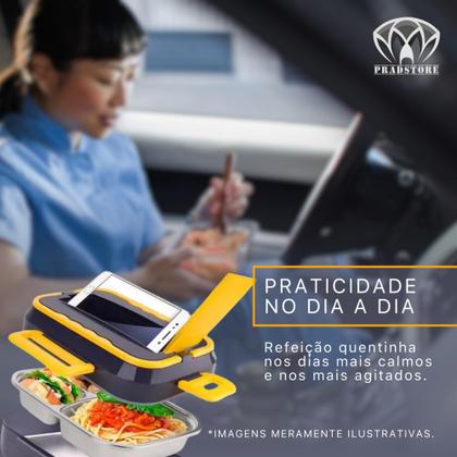 Imagem de Marmita Elétrica Veicular 12v/bivolt Aquecedor De Alimentos