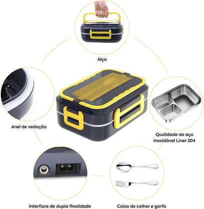 Imagem de Marmita Elétrica Veicular  220v+12v Portátil